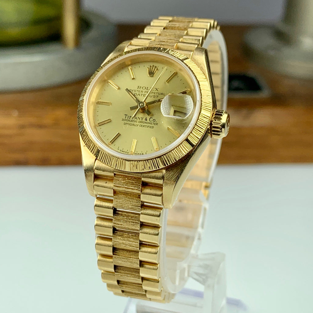 1986 Vintage Rolex Datejust 69278 Tiffany & Co
