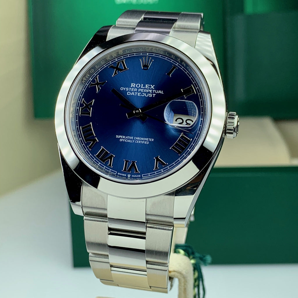 2019 Rolex Datejust 126300 Unworn Blue Roman Dial