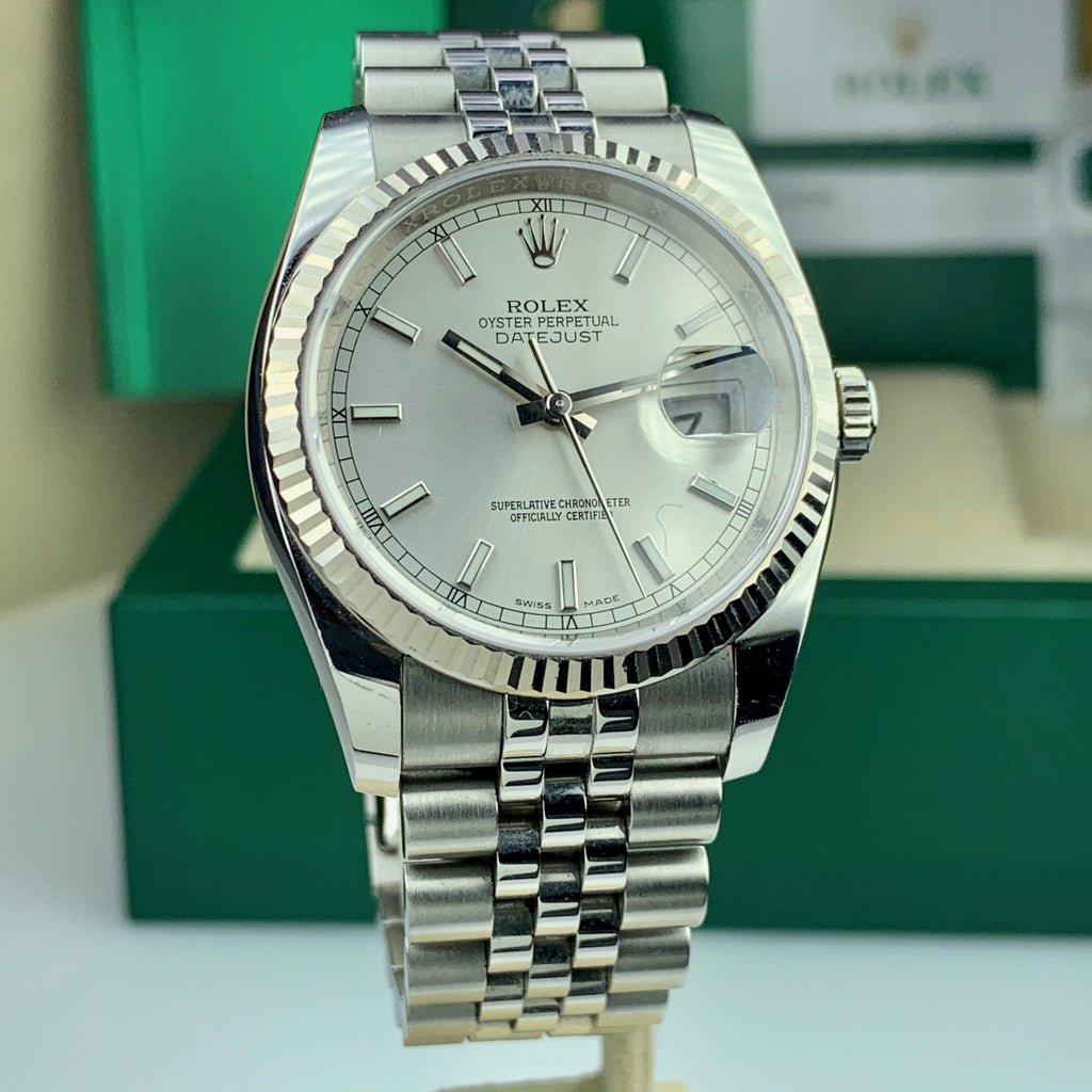 2019 Rolex Datejust 116234 36mm Stainless Jubilee with Box and Papers