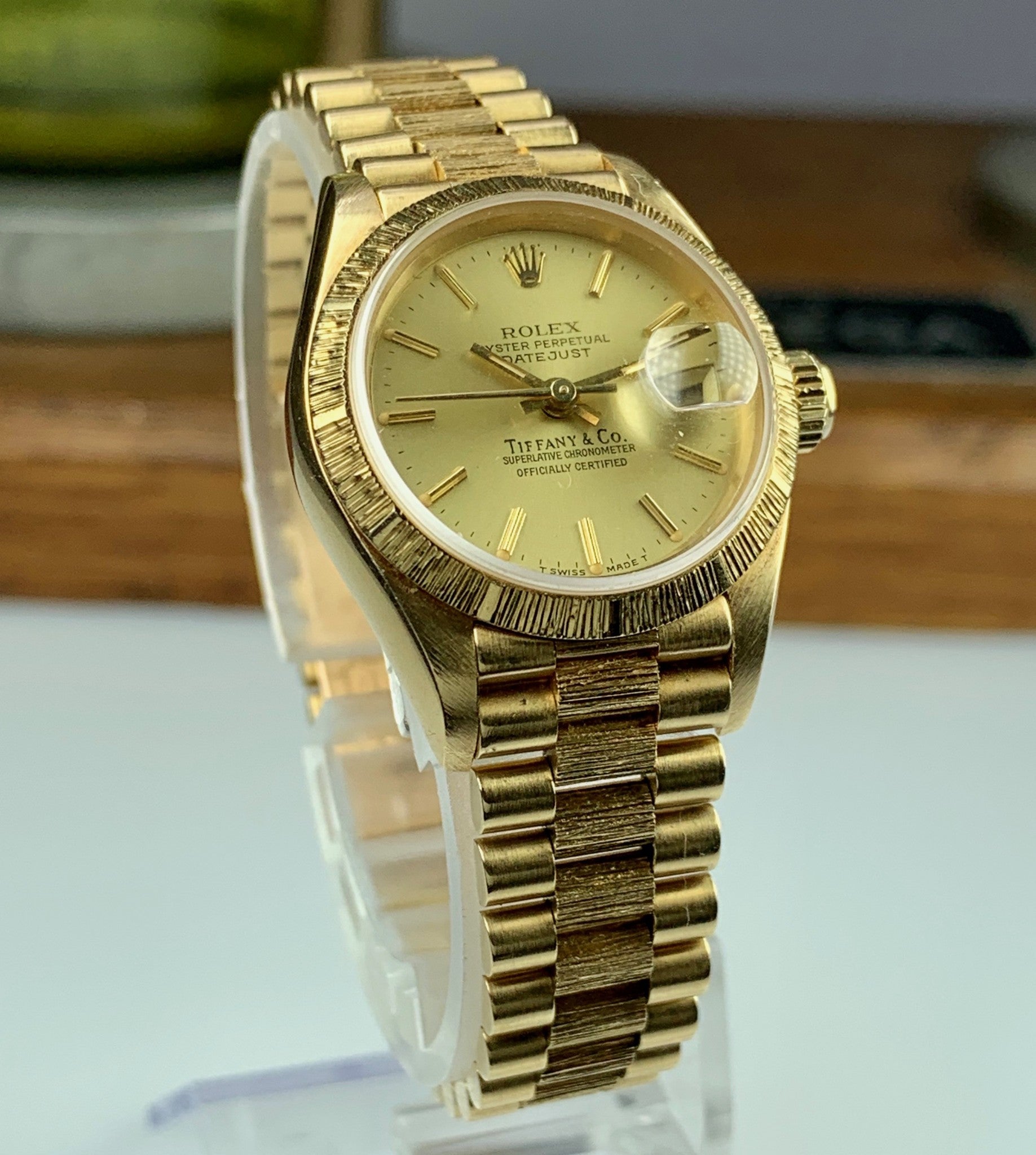 1986 Vintage Rolex Datejust 69278 Tiffany & Co