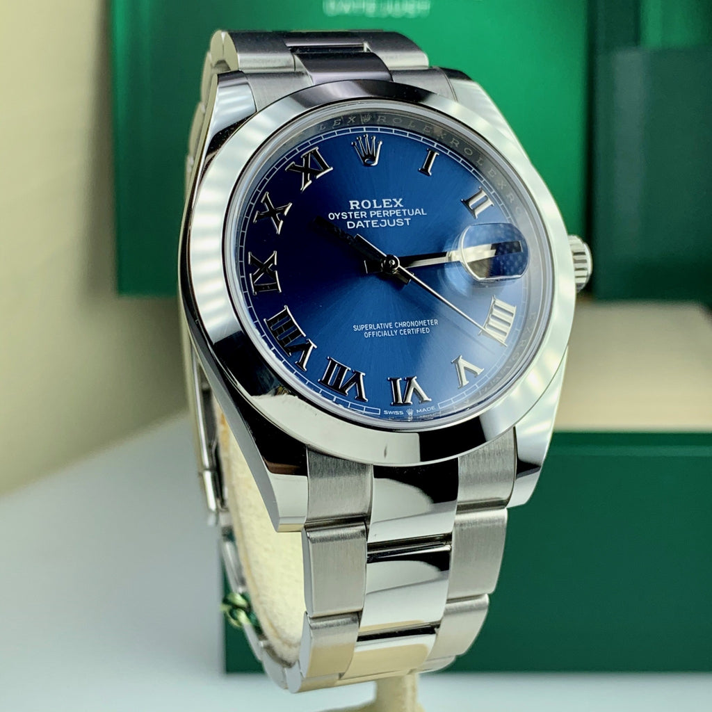 2019 Rolex Datejust 126300 Unworn Blue Roman Dial