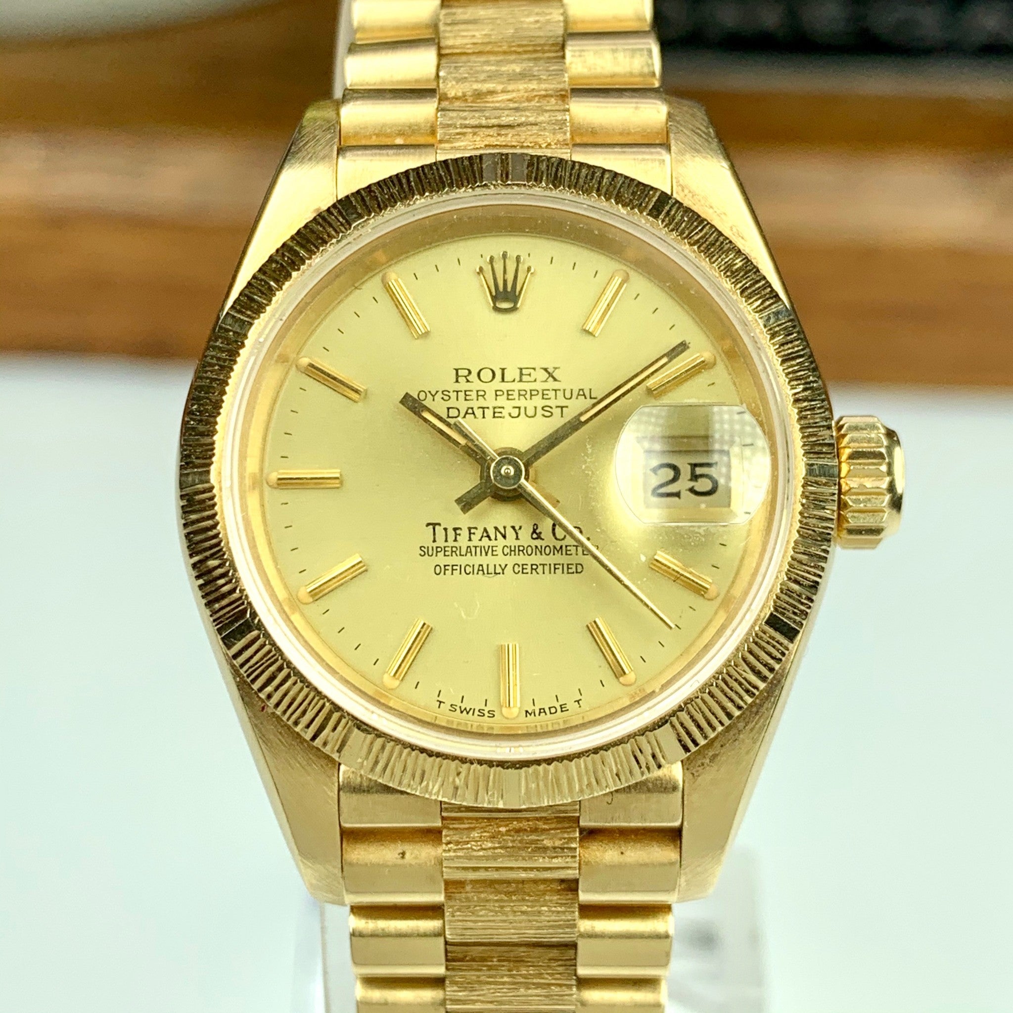 1986 Vintage Rolex Datejust 69278 Tiffany & Co