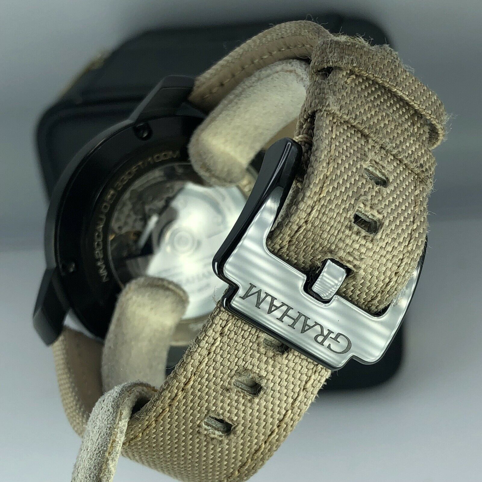 Graham Chronofigter Oversize Black Sahara 2CCAU.B02A PVD case Mint Condition