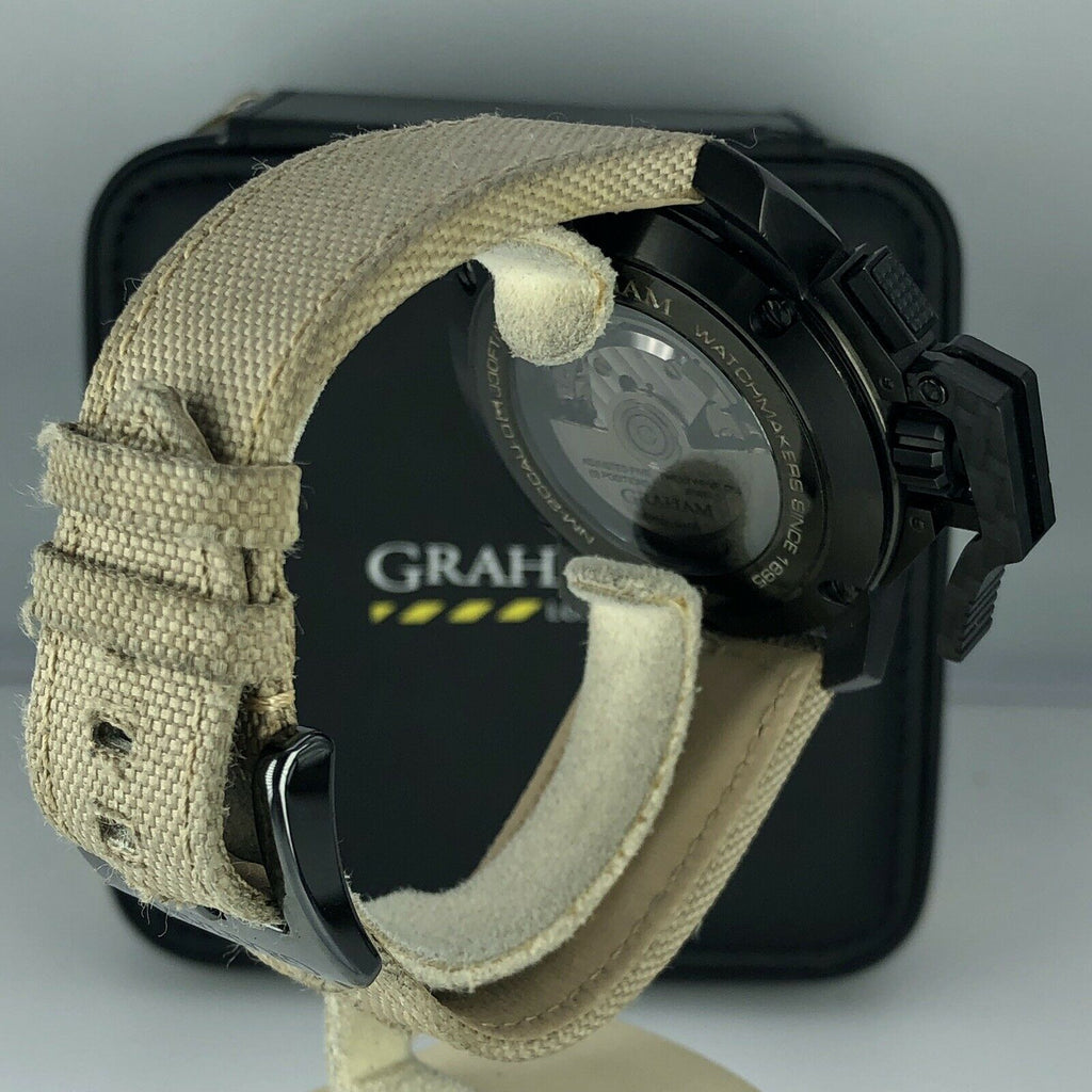 Graham Chronofigter Oversize Black Sahara 2CCAU.B02A PVD case Mint Condition