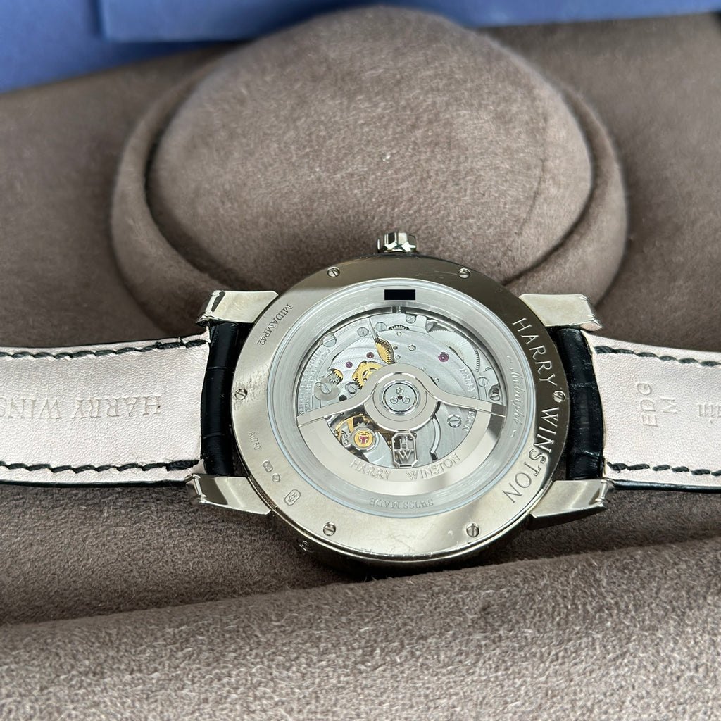 Harry Winston Midnight COLLECTION Moon Phase White gold with Box MIDAMP42WW002