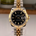 Rolex Lady-Datejust 26mm Jubilee Bracelets 179313 Black Factory Diamonds