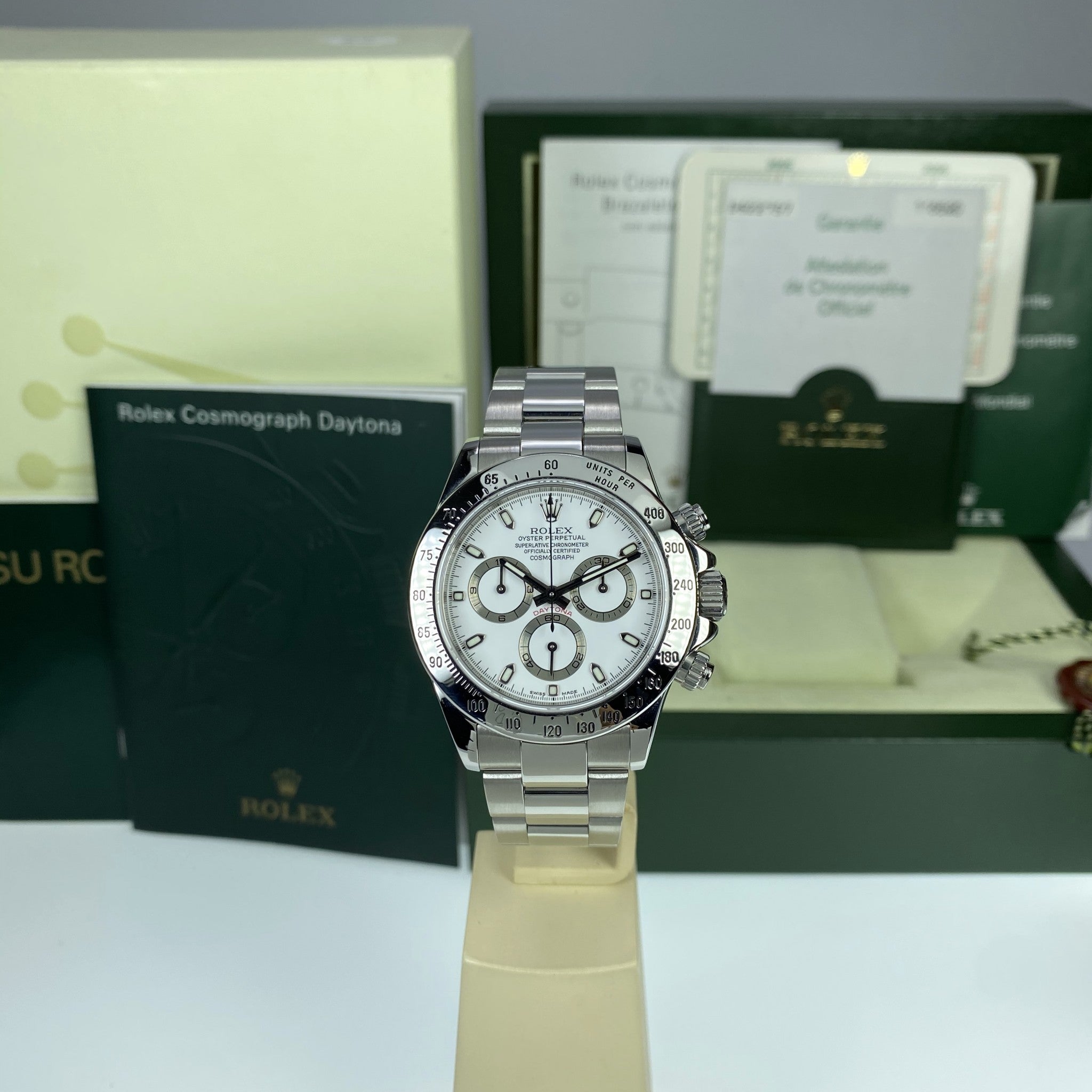 2006 Rolex Daytona 116520 White Dial Full Set Box & papers
