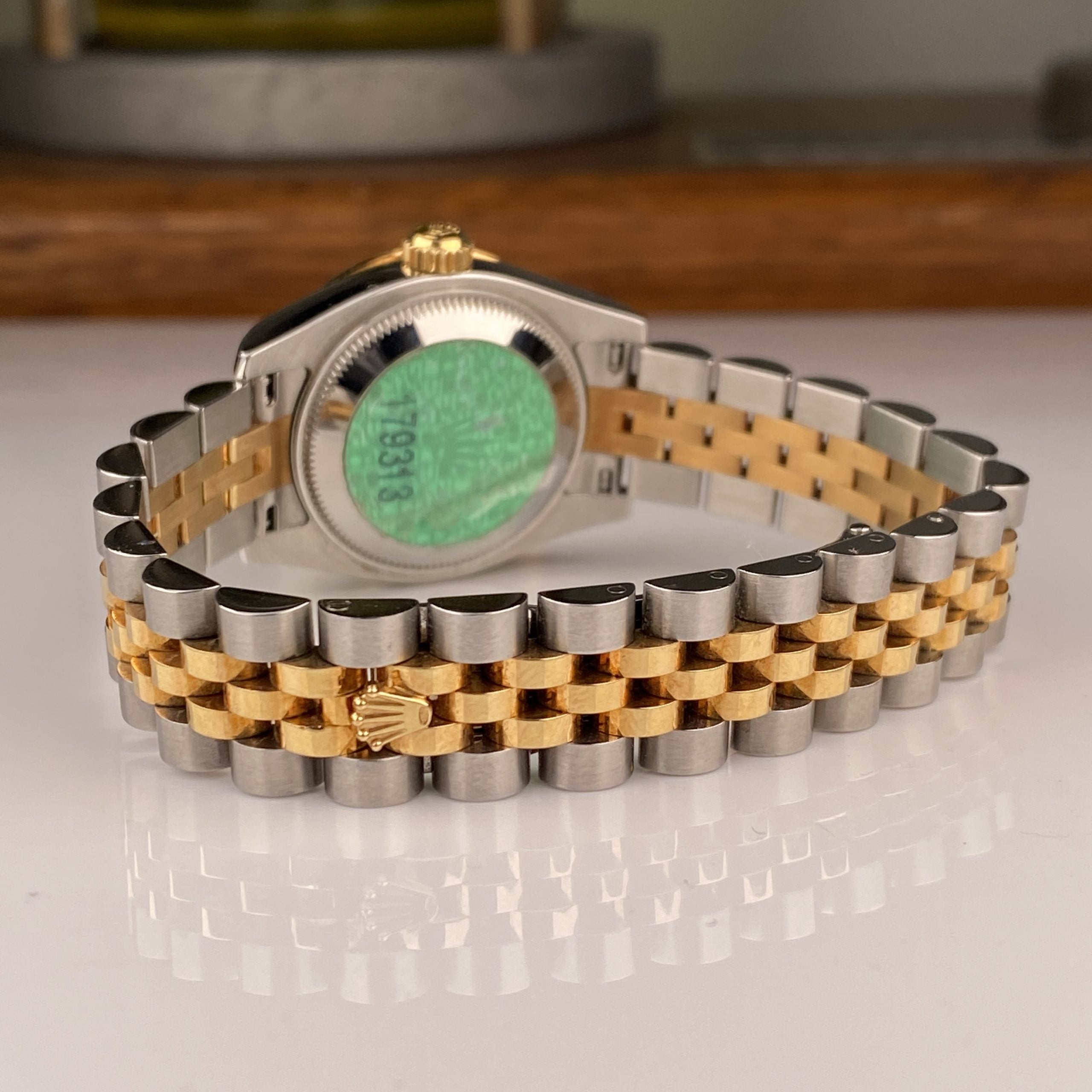 Rolex Lady-Datejust 26mm Jubilee Bracelets 179313 Black Factory Diamonds
