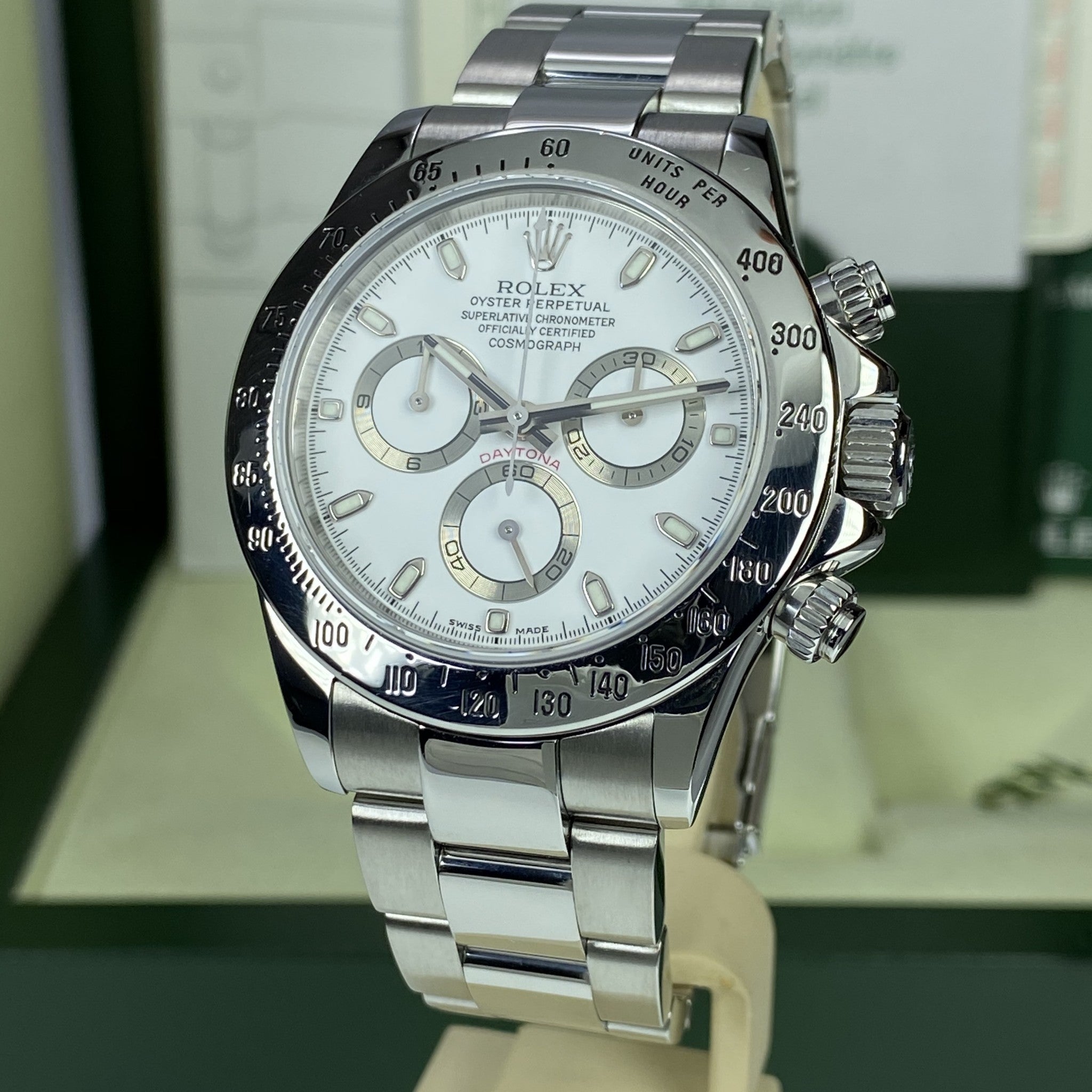 2006 Rolex Daytona 116520 White Dial Full Set Box & papers