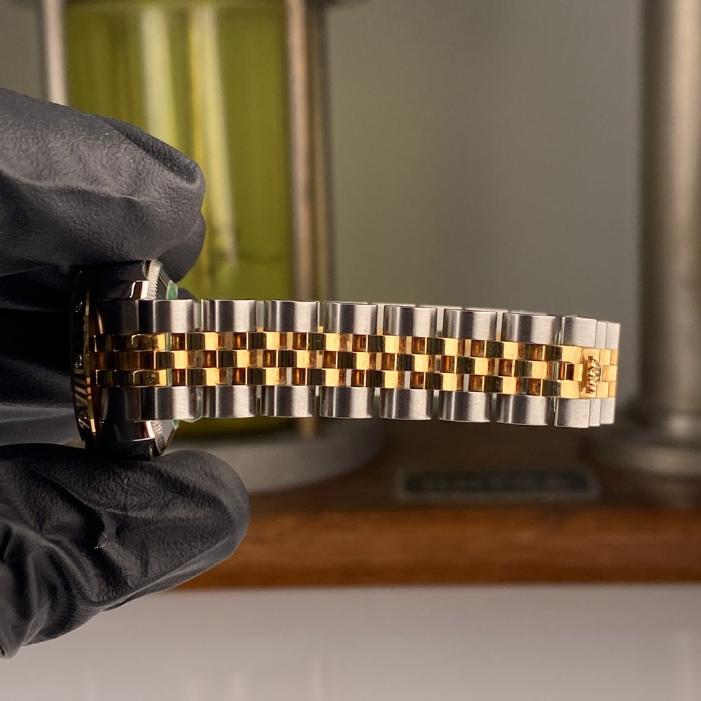 Rolex Lady-Datejust 26mm Jubilee Bracelets 179313 Black Factory Diamonds