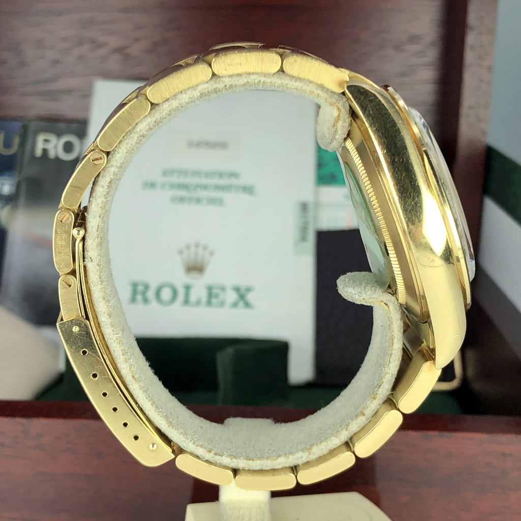 1988 Vintage Rolex Daytona 16528 Zenith Porcelain Diamonds 4 line Dial R Serial Full Set Paper Box