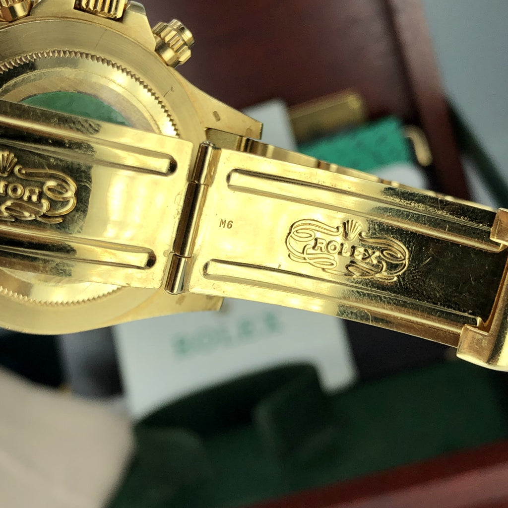 1988 Vintage Rolex Daytona 16528 Zenith Porcelain Diamonds 4 line Dial R Serial Full Set Paper Box