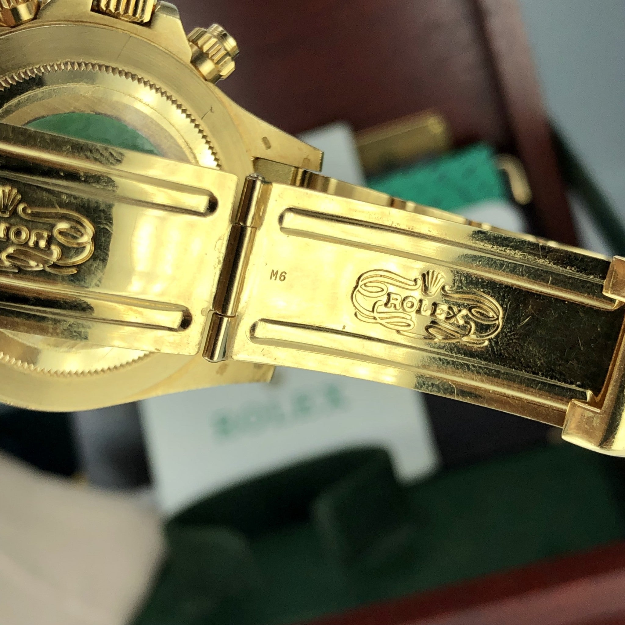 1988 Vintage Rolex Daytona 16528 Zenith Porcelain Diamonds 4 line Dial R Serial Full Set Paper Box