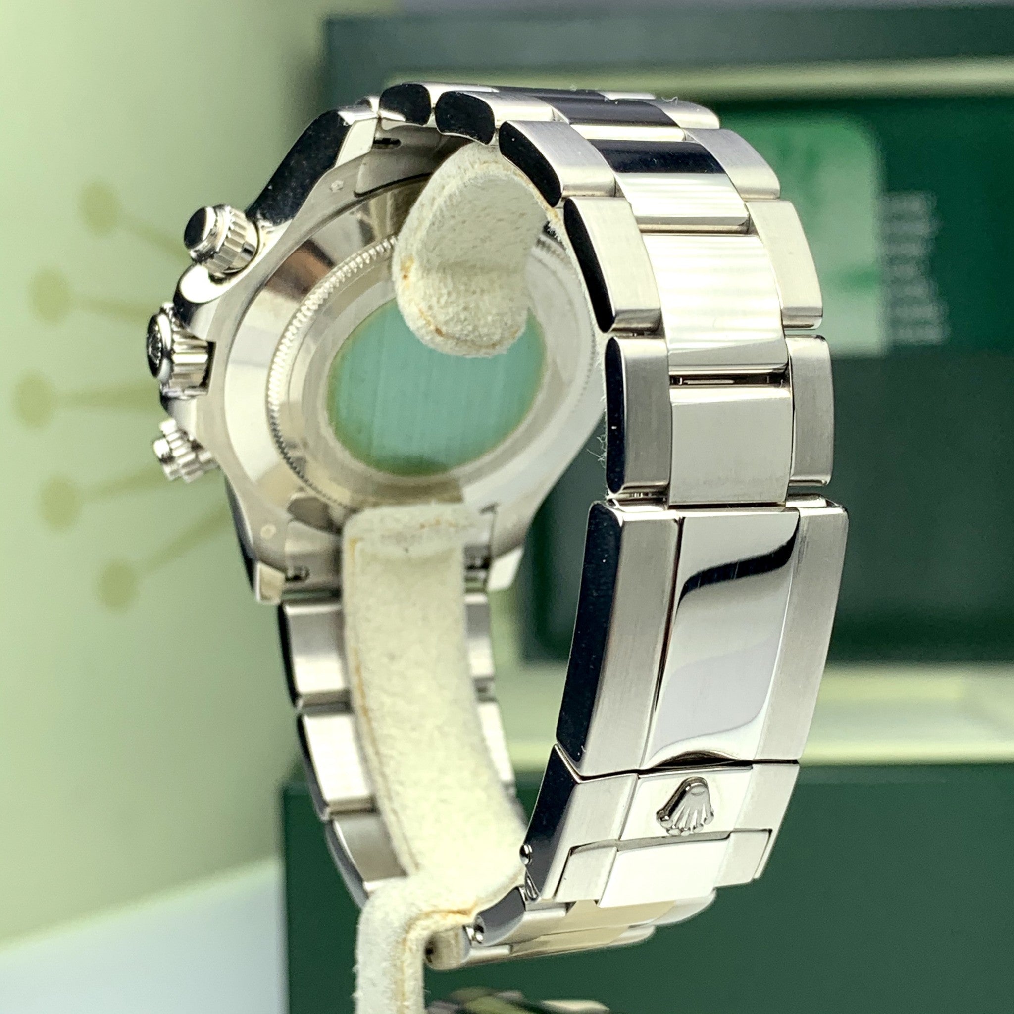2007 Rolex Daytona 116509 White Gold Grey Dial Arabic Numbers Full Set Box and Papers Unpolished