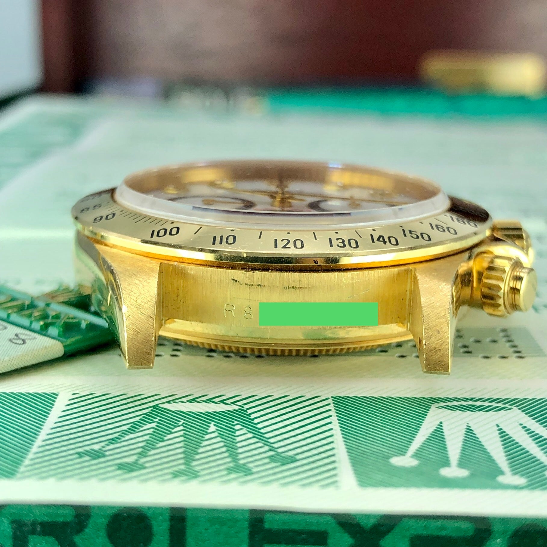 1988 Vintage Rolex Daytona 16528 Zenith Porcelain Diamonds 4 line Dial R Serial Full Set Paper Box