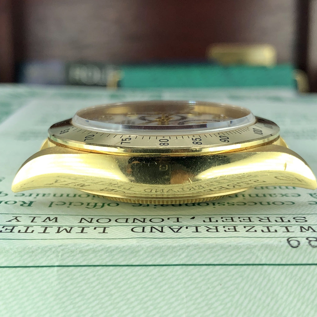 1988 Vintage Rolex Daytona 16528 Zenith Porcelain Diamonds 4 line Dial R Serial Full Set Paper Box