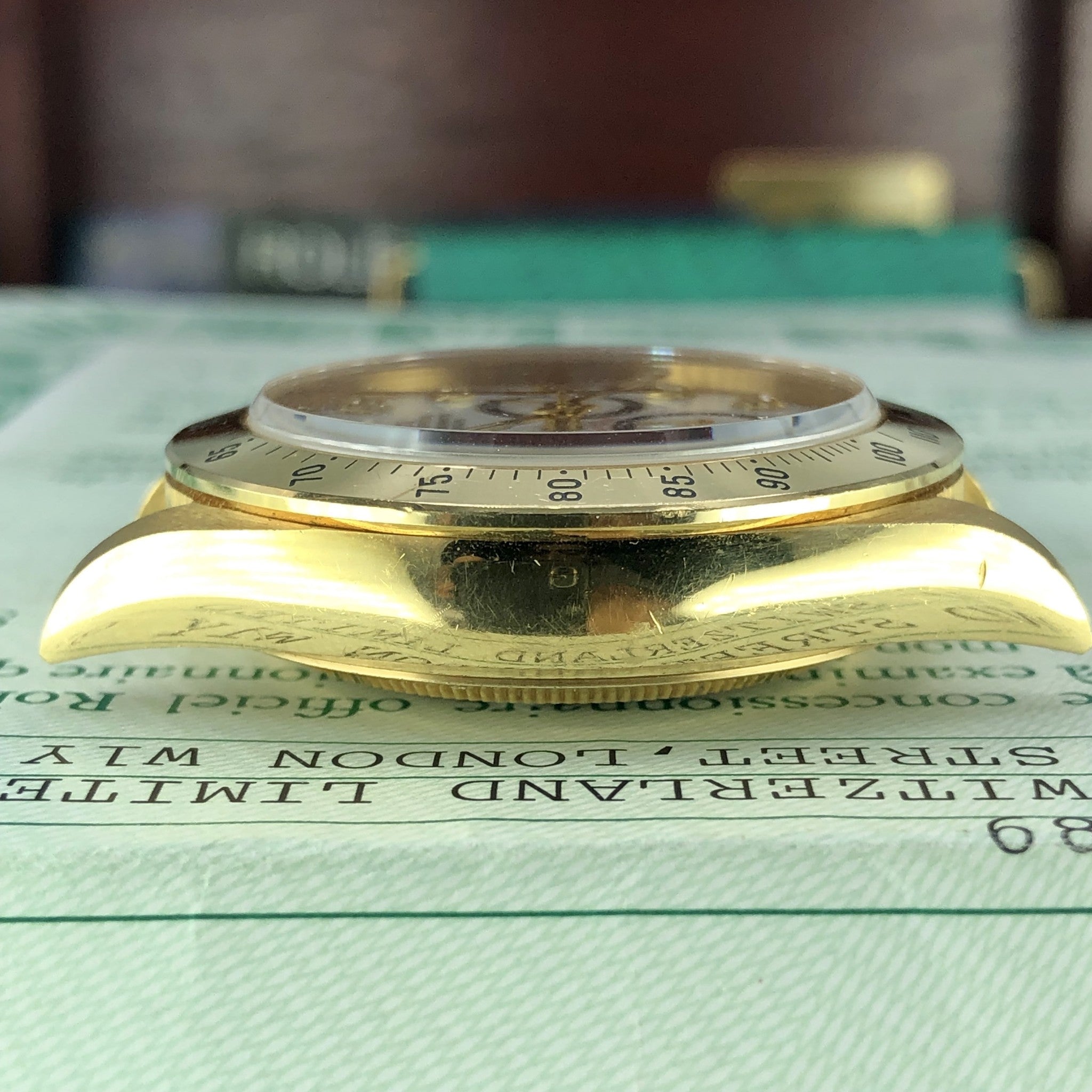 1988 Vintage Rolex Daytona 16528 Zenith Porcelain Diamonds 4 line Dial R Serial Full Set Paper Box