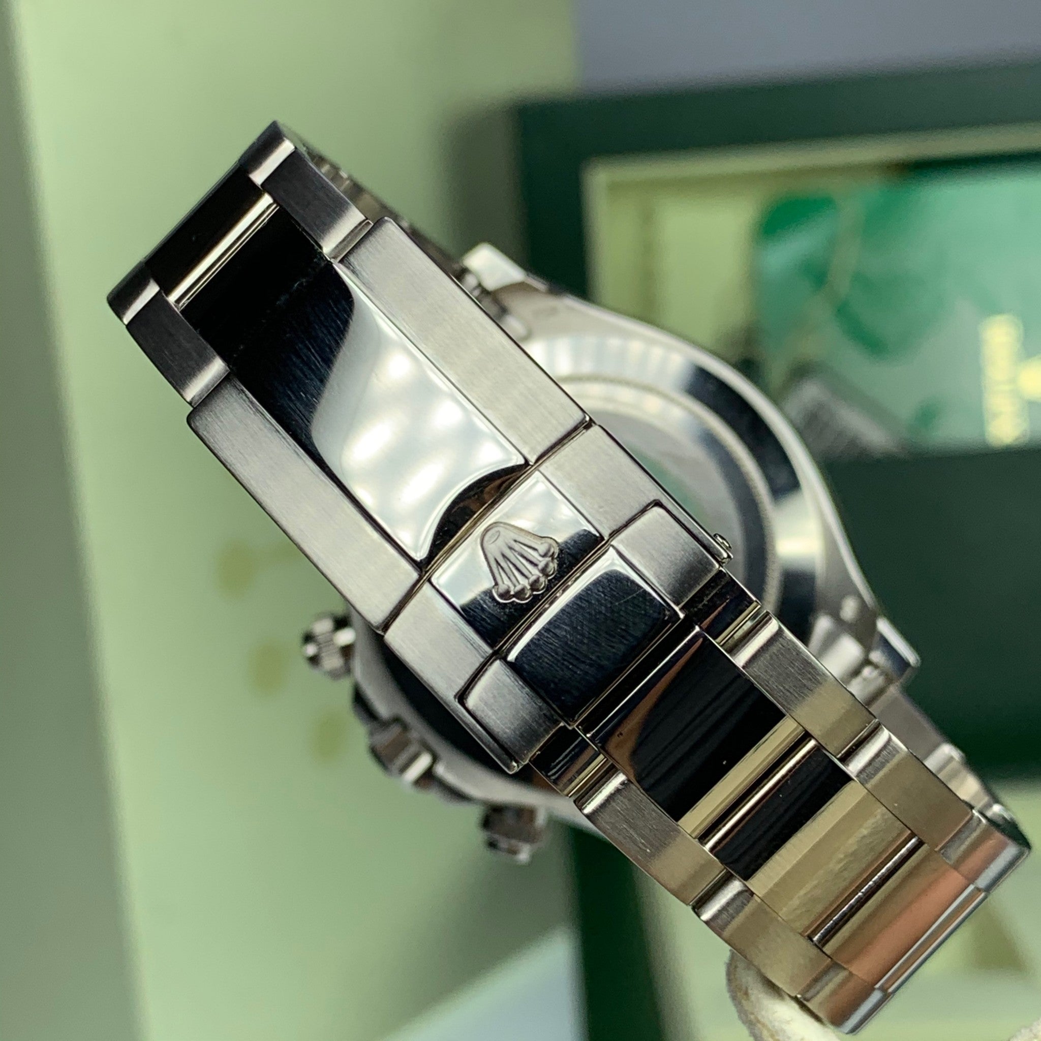 2007 Rolex Daytona 116509 White Gold Grey Dial Arabic Numbers Full Set Box and Papers Unpolished