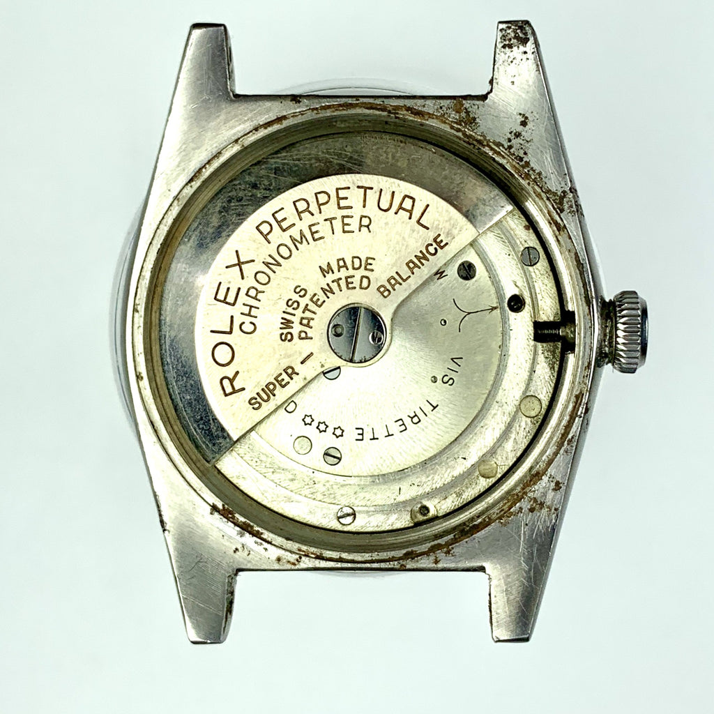 1940’s Vintage Rolex Oyster Perpetual 2940 Bubbleback Rhodium Dial