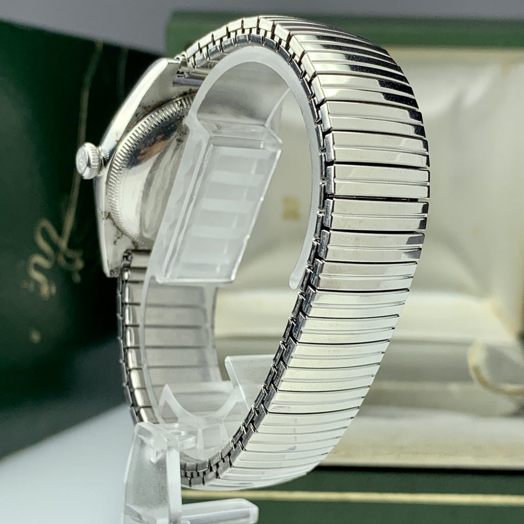 1940’s Vintage Rolex Oyster Perpetual 2940 Bubbleback Rhodium Dial