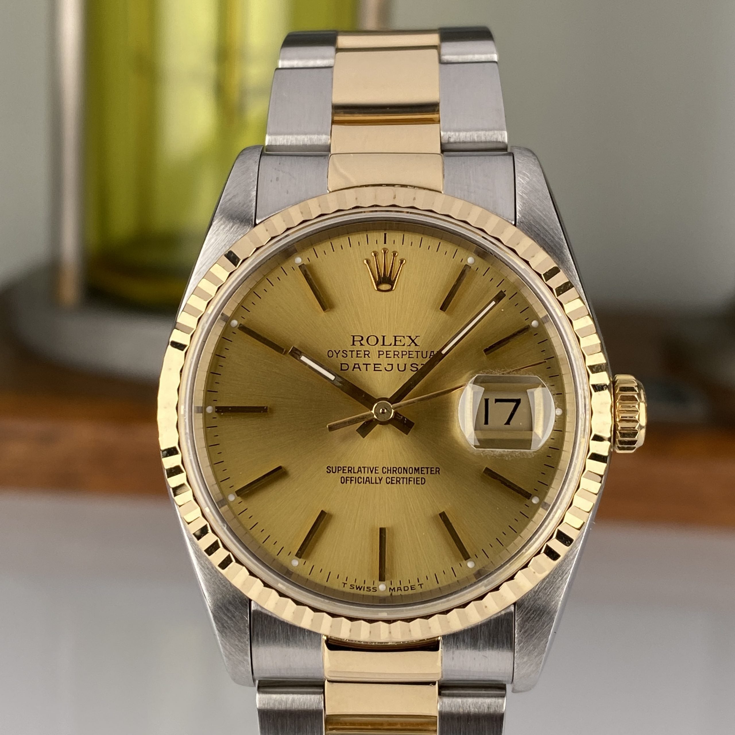 1994 Rolex Datejust 16233 Steel & Gold 36mm Oyster Bracelet
