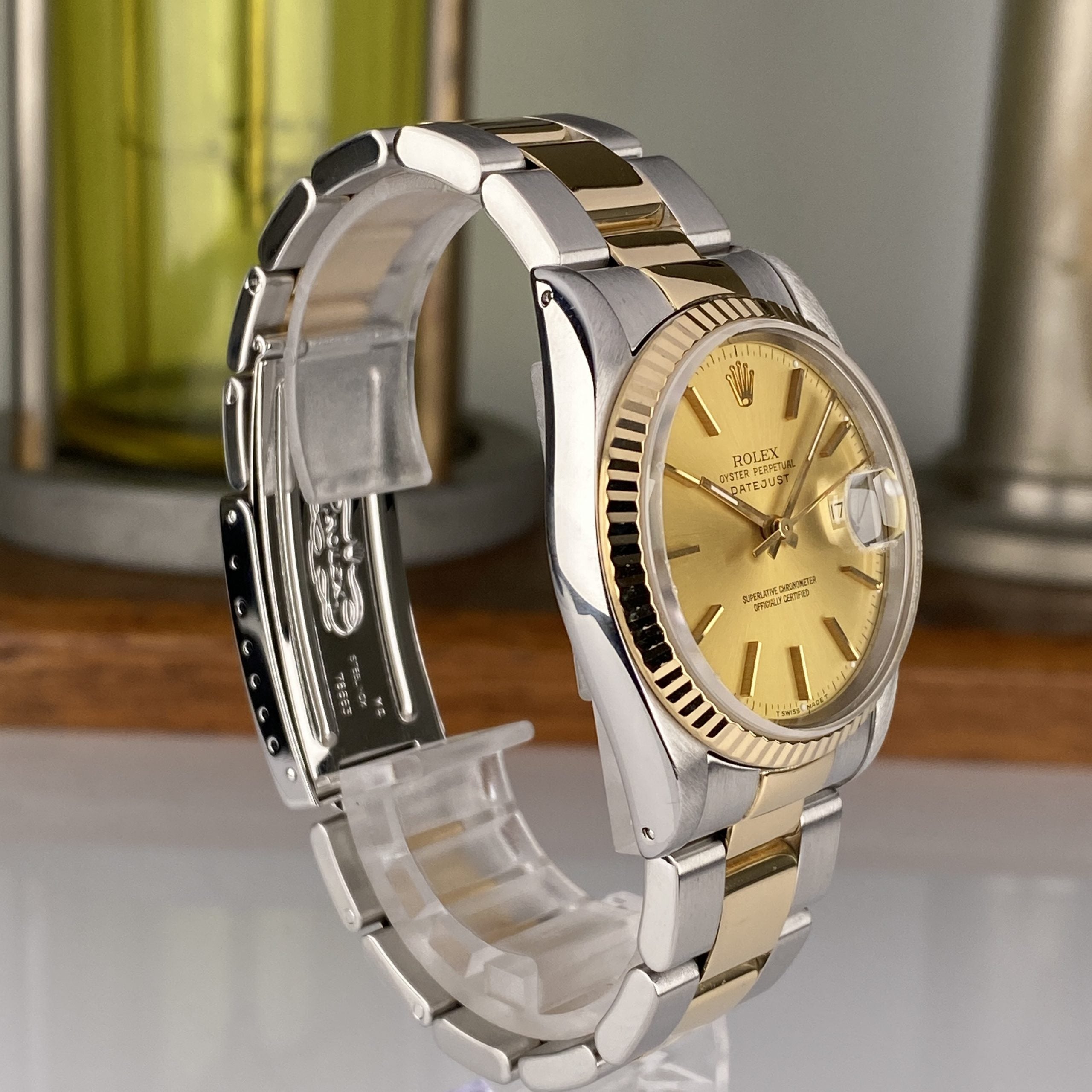 1994 Rolex Datejust 16233 Steel & Gold 36mm Oyster Bracelet