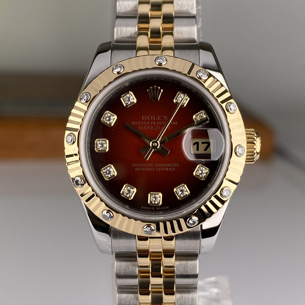 Rolex Lady-Datejust 26mm Jubilee Bracelets 179313 Vignette Dial Factory Diamonds
