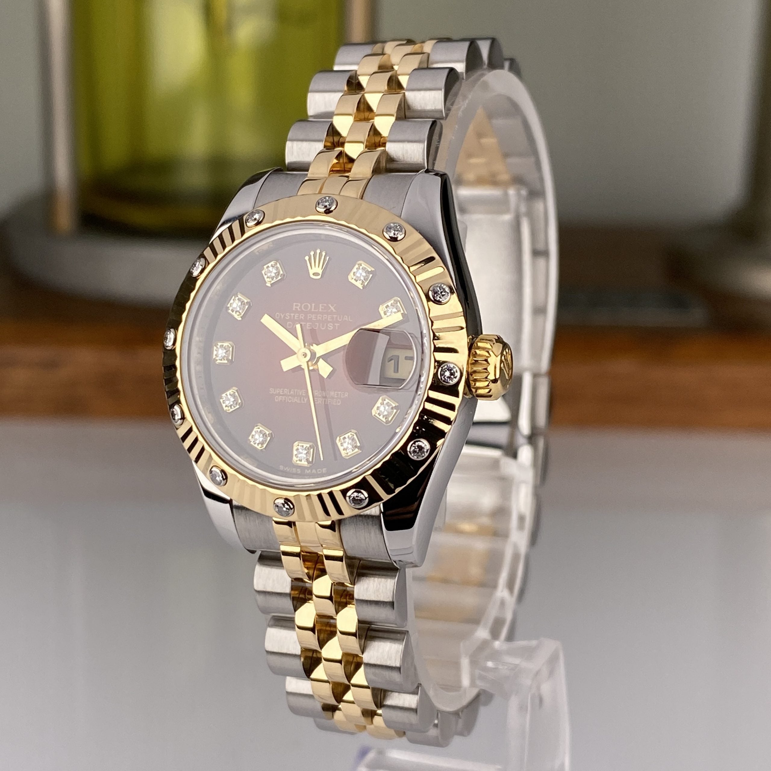 Rolex Lady-Datejust 26mm Jubilee Bracelets 179313 Vignette Dial Factory Diamonds