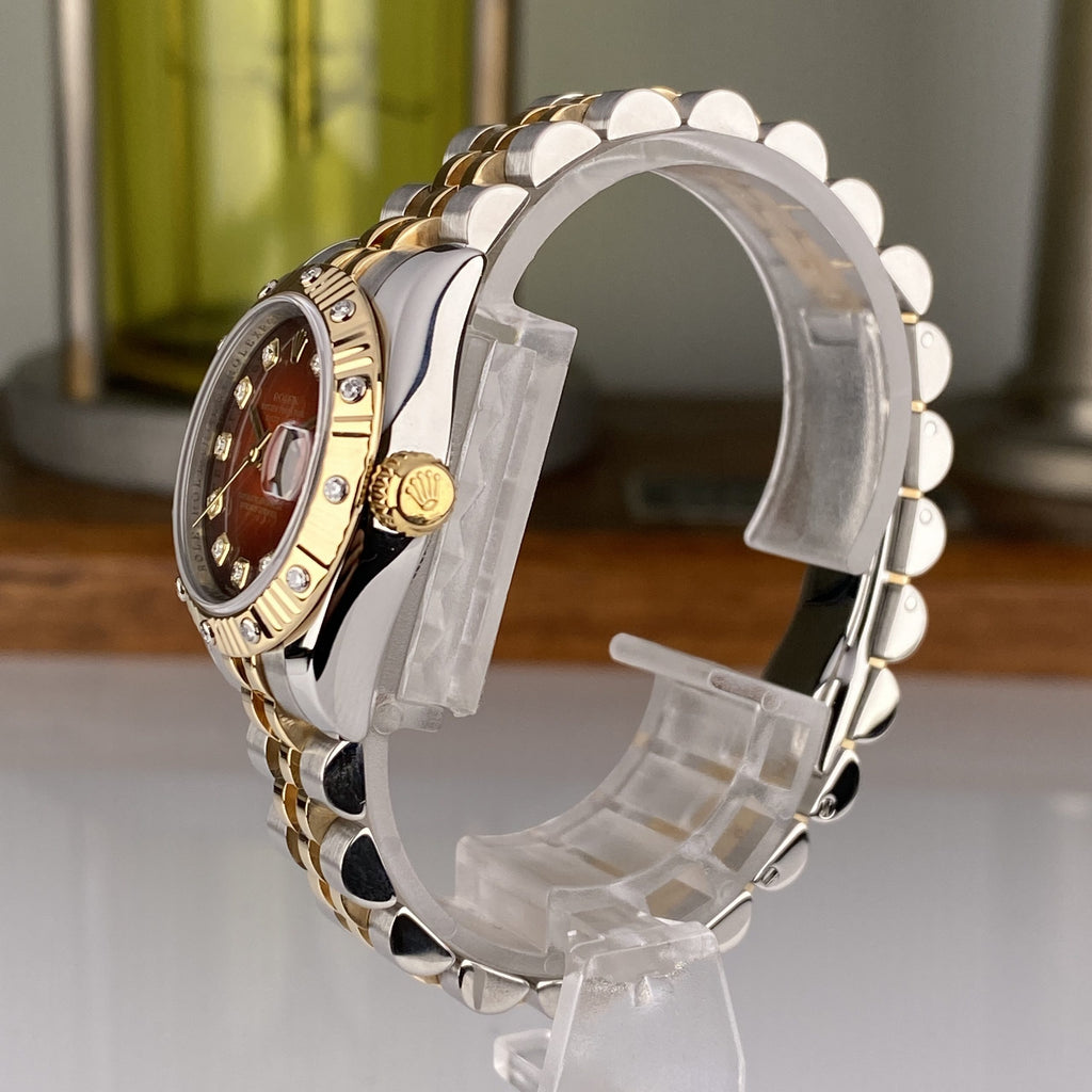 Rolex Lady-Datejust 26mm Jubilee Bracelets 179313 Vignette Dial Factory Diamonds