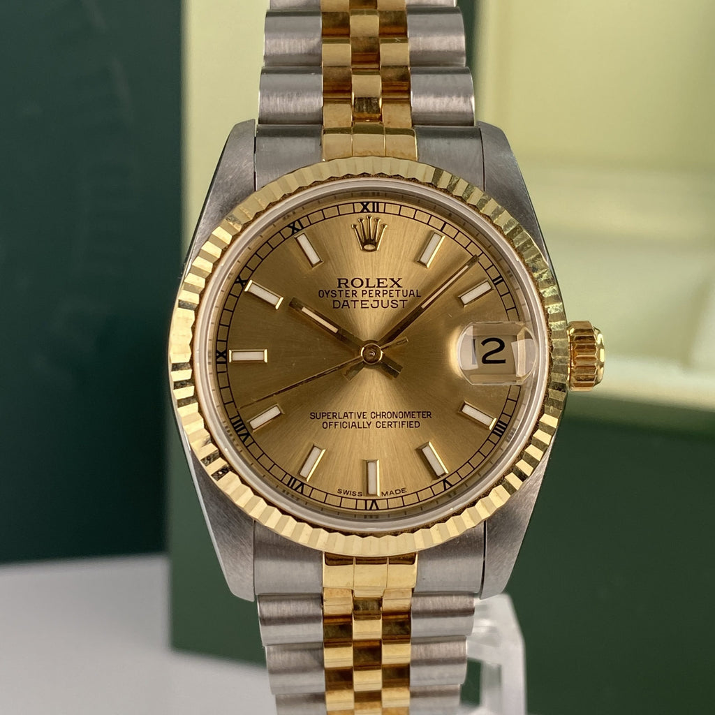 Rolex Datejust 68273 Jubilee Bracelet 31mm New Old Stock with Box & papers
