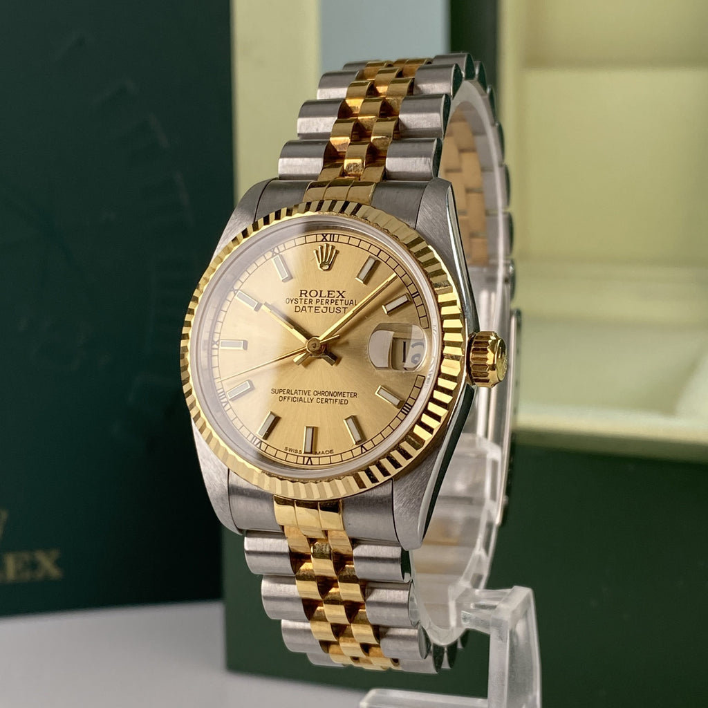 Rolex Datejust 68273 Jubilee Bracelet 31mm New Old Stock with Box & papers