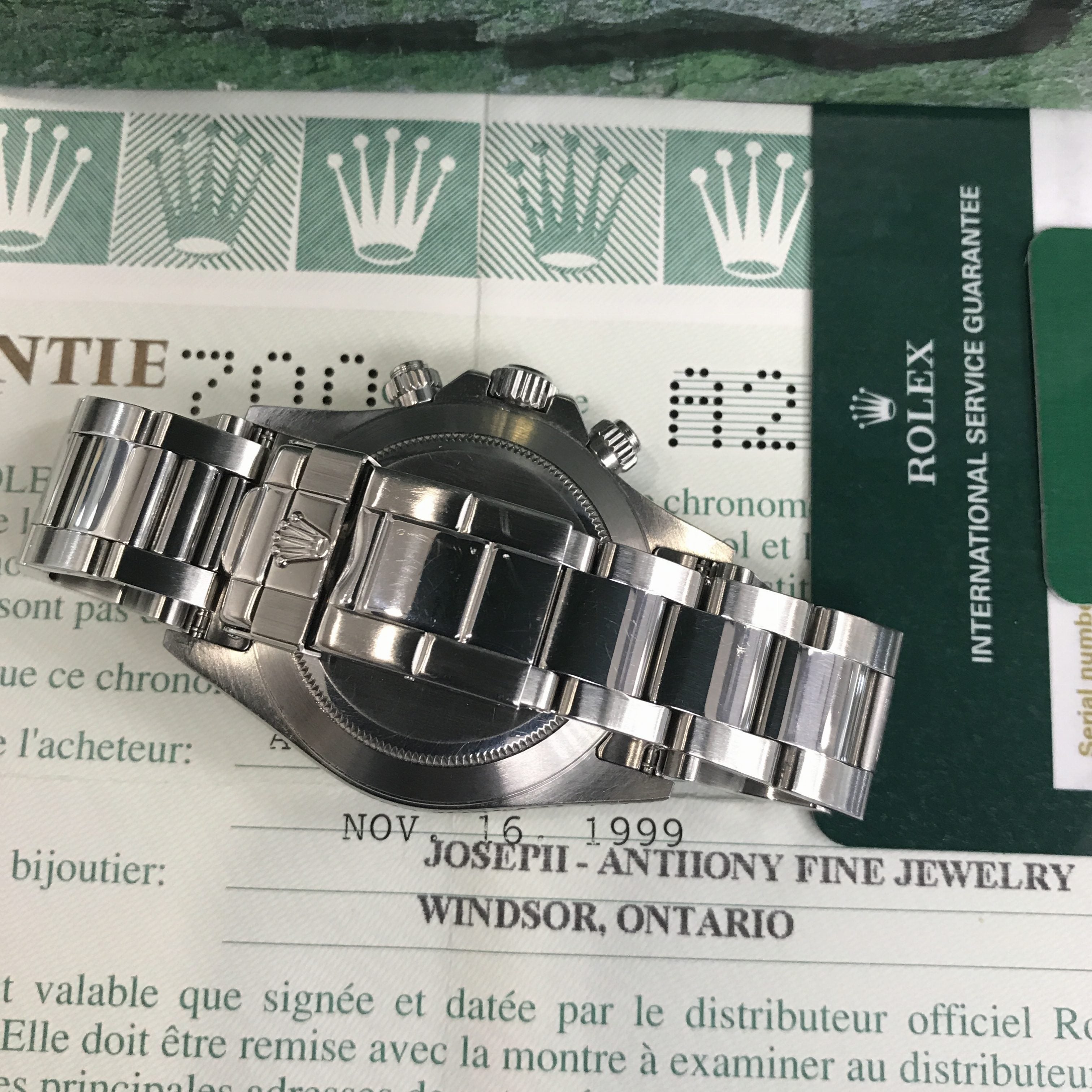 Rolex Daytona 16520 Zenith / 1999 / Service 2015 / FULL SET Mint
