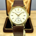 1949 Vintage Patek Philippe  Ref. 96 – Calatrava Retailed by Gubelin Box & paper