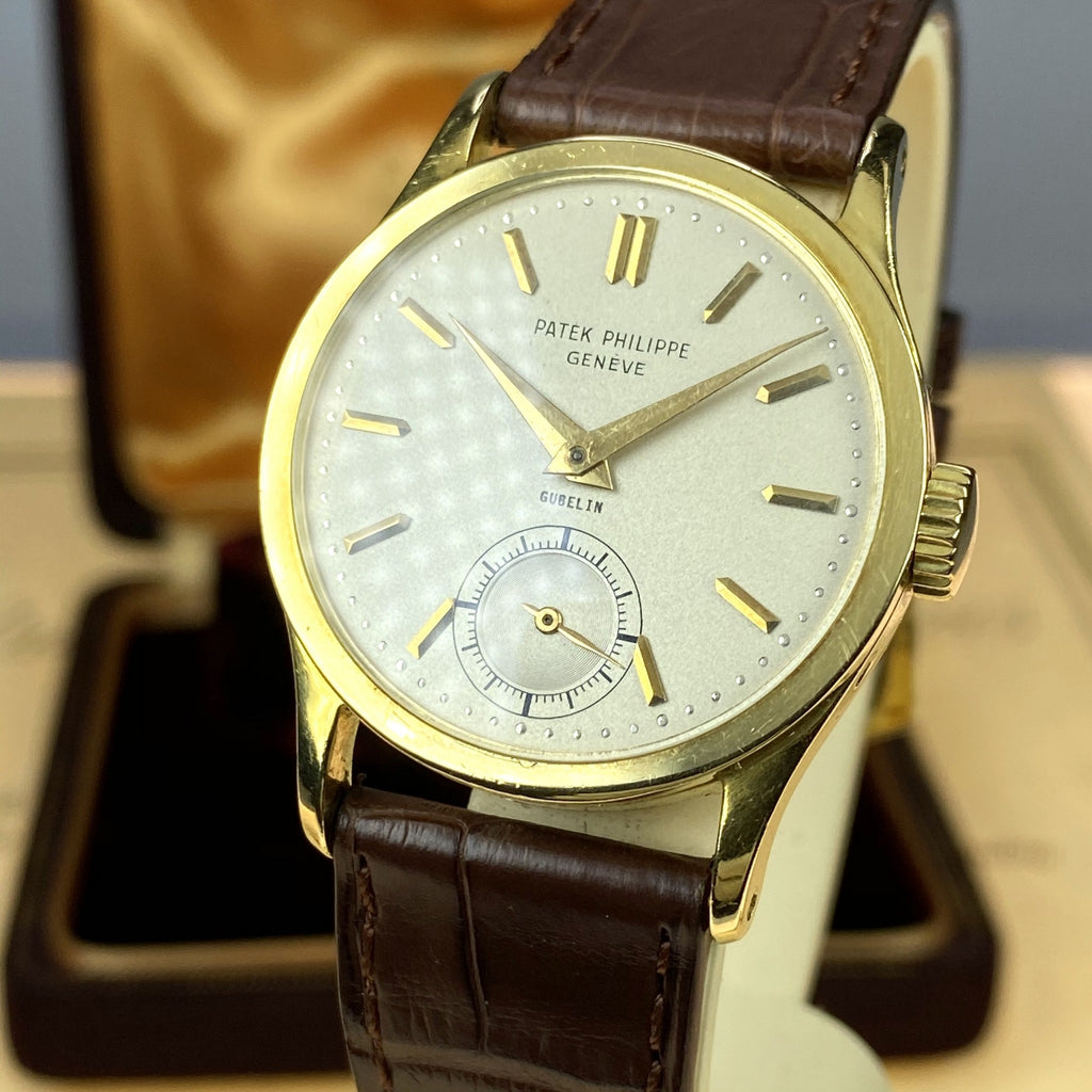 1949 Vintage Patek Philippe  Ref. 96 – Calatrava Retailed by Gubelin Box & paper