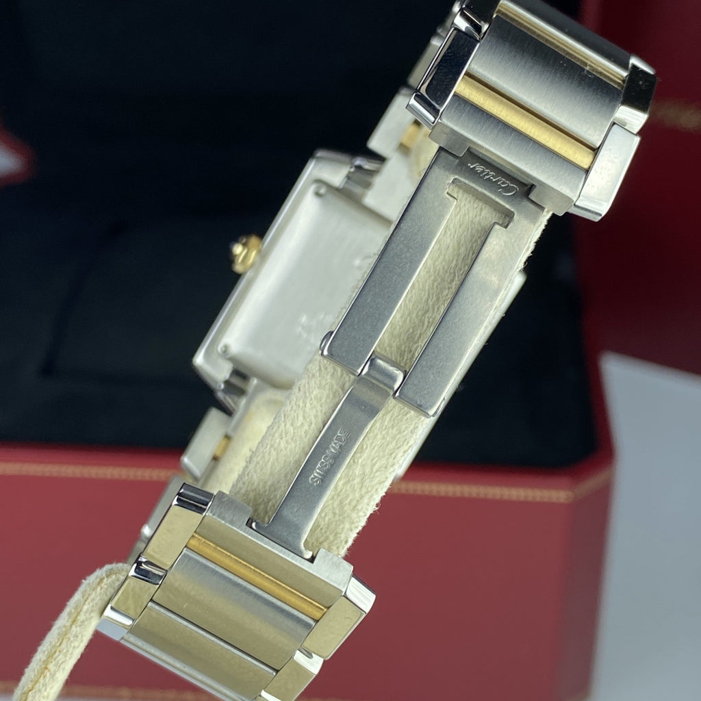 2017 Cartier Tank Francaise Large W51005Q4 Steel Gold Box & Paper