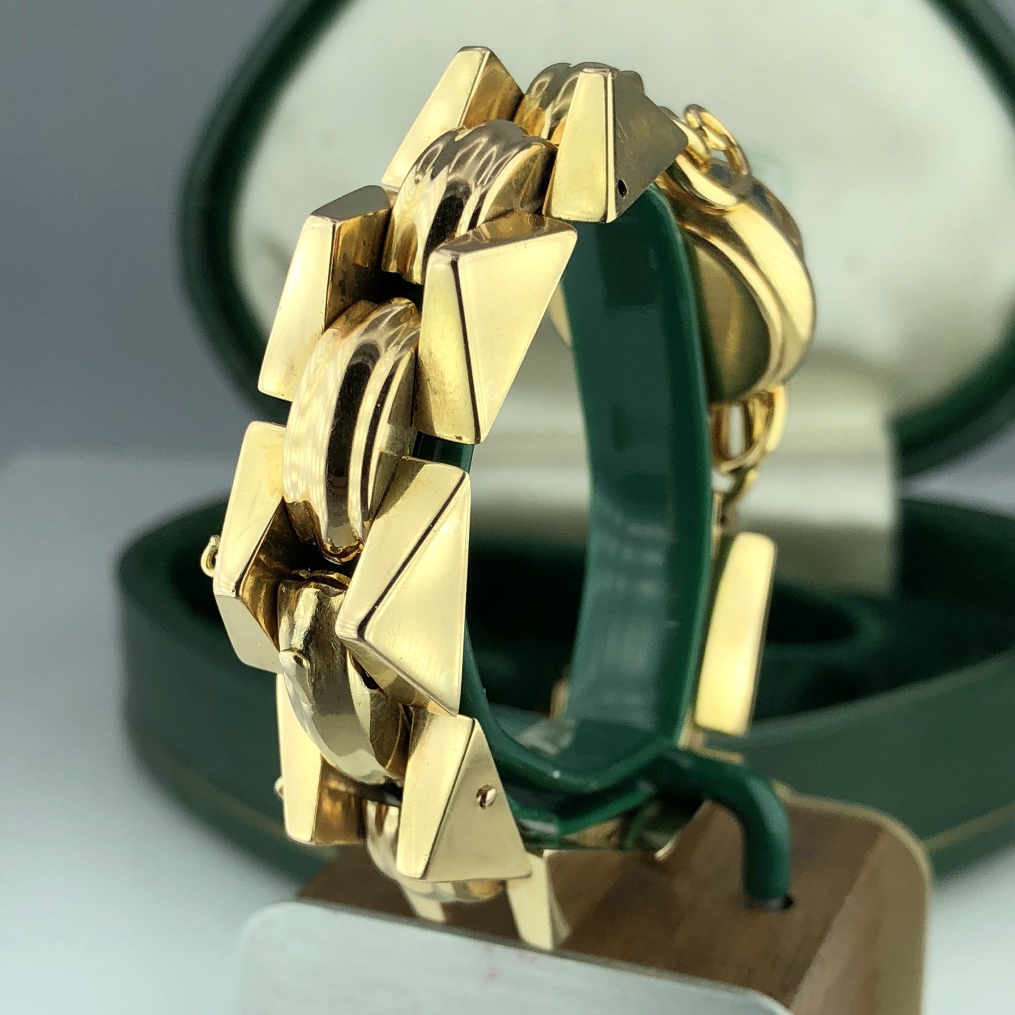 1960 Vintage Unique Rolex Ladies 8161 Diamond Serpico Y Laino 18k Gold With Box