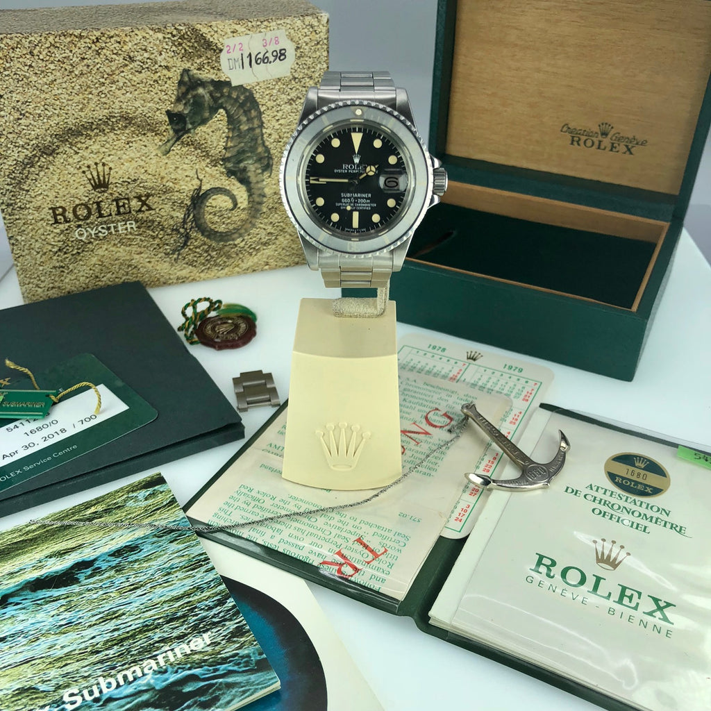 1978 Vintage Rolex 1680 Submariner 1978 Full Set box, Papers & Serves Paper 2018