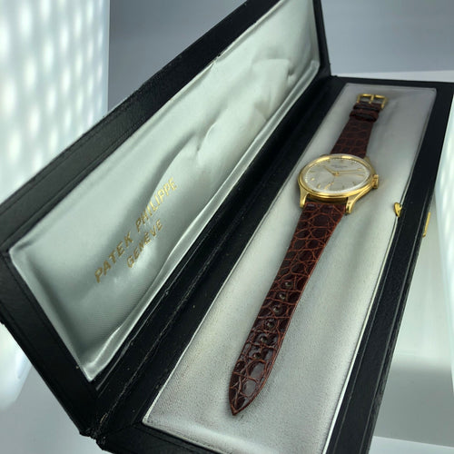 1953 Vintage Patek Philippe Calatrava 2509 Screw Back 18k Solid Gold Box Paper