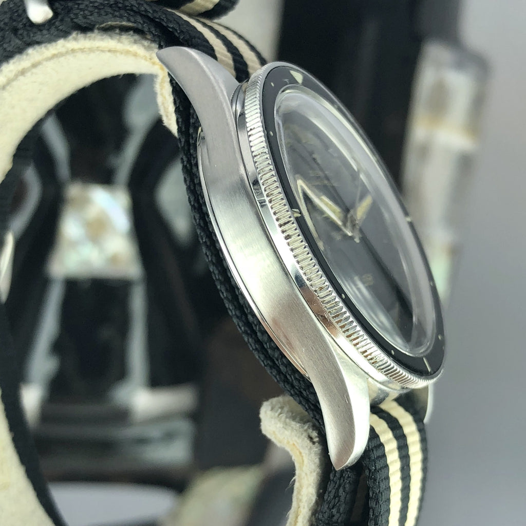 1950’s Rare Vintage Zenith S 58 Diving Milatry With Bakelite Bezel