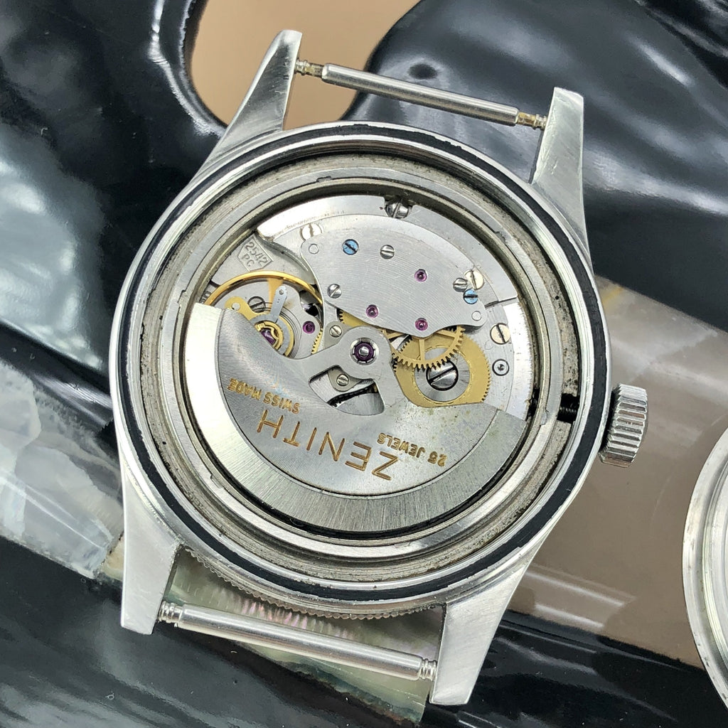 1950’s Rare Vintage Zenith S 58 Diving Milatry With Bakelite Bezel