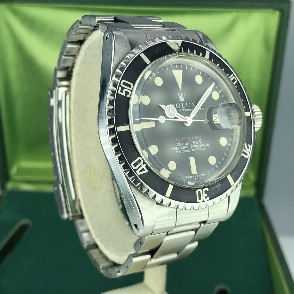 1969 Vintage Rolex 1680 Red Submariner Meters First MK1 Long F Dial