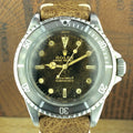 1967 Vintage Rolex 5513 Submariner Tropical Gilt Dial JFM Army Engraving