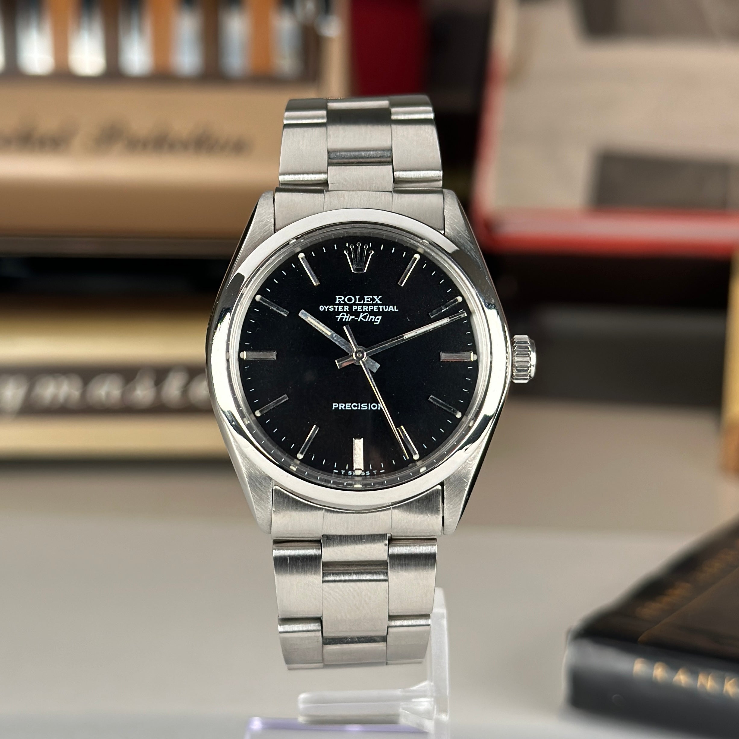 Rolex Air King 5500 Black dial completely serviced in 2024