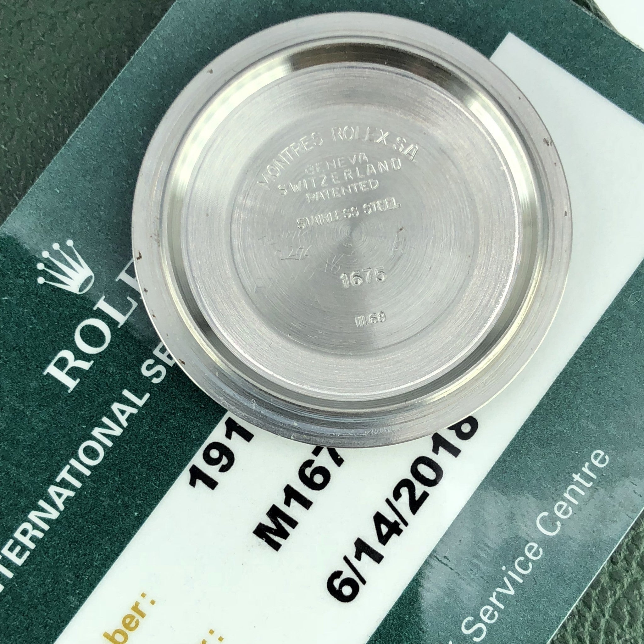 1968 Vintage Rolex GMT Master 1675 With Service 2018 Box & Paper