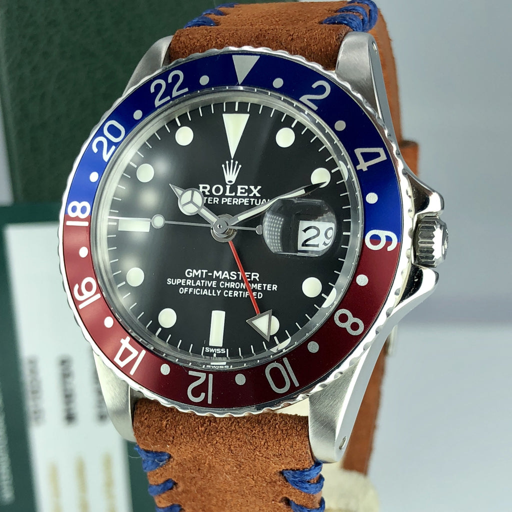1968 Vintage Rolex GMT Master 1675 With Service 2018 Box & Paper