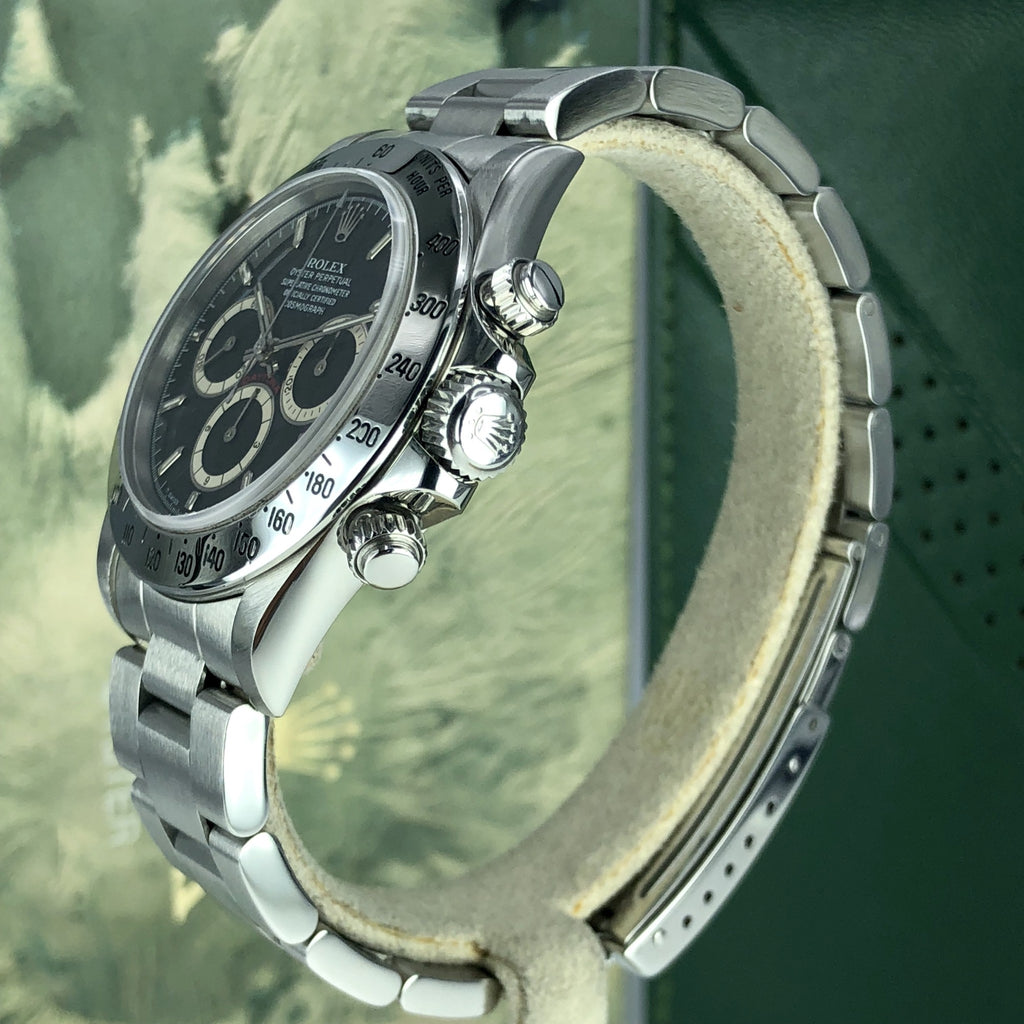 Vintage Rolex Daytona 16520 Black Inverted 6 Dial zenith 1989 L Serial With Box