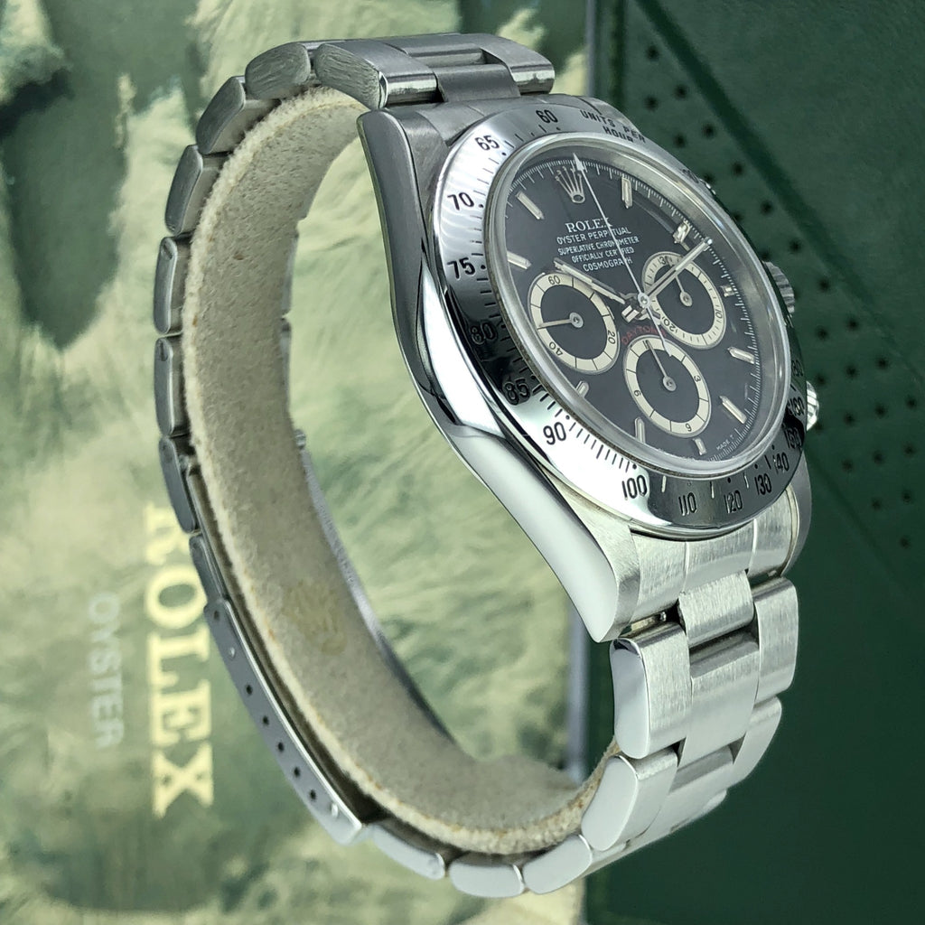 Vintage Rolex Daytona 16520 Black Inverted 6 Dial zenith 1989 L Serial With Box
