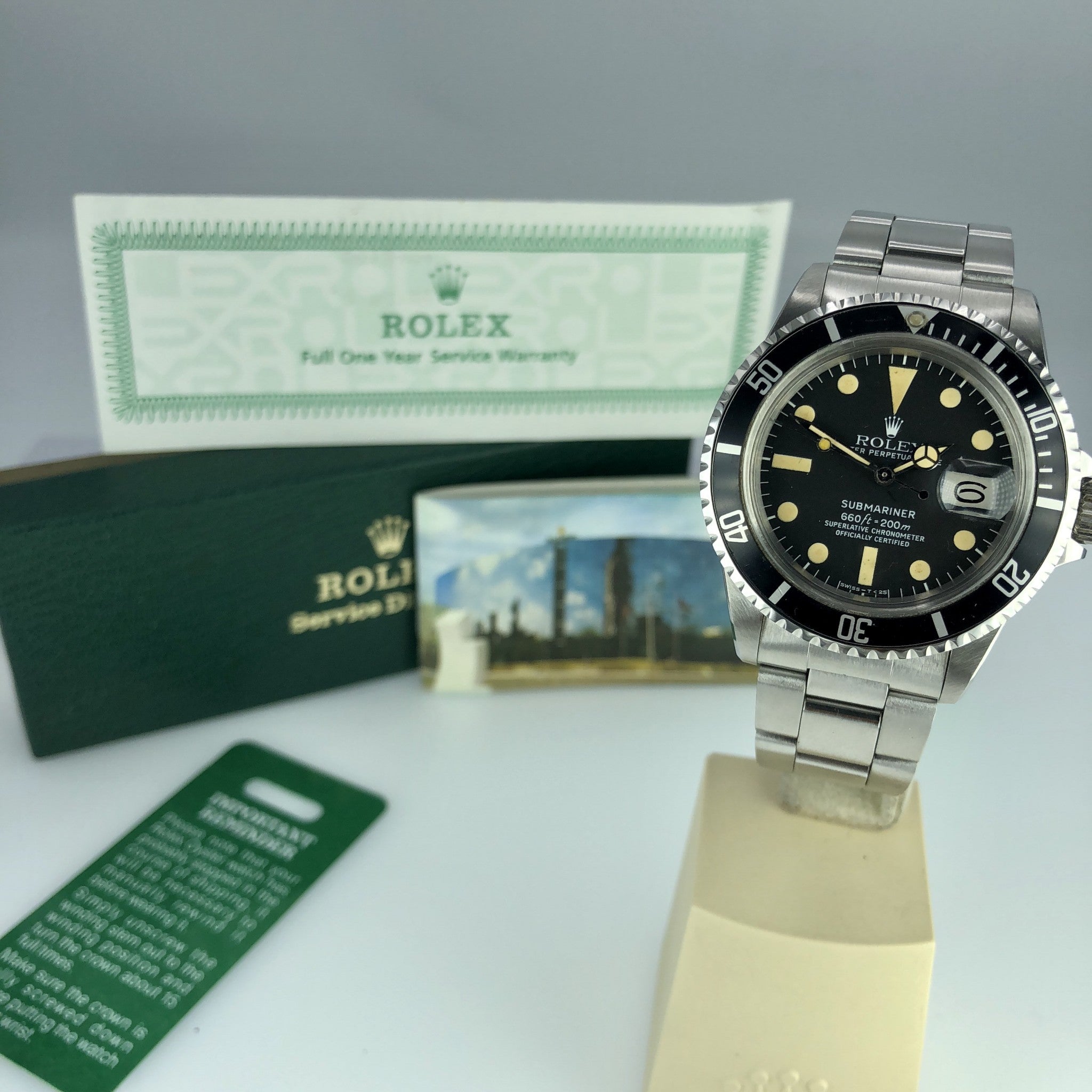 1978 Vintage Rolex 1680 Submariner 1978 With Service Box & Papers