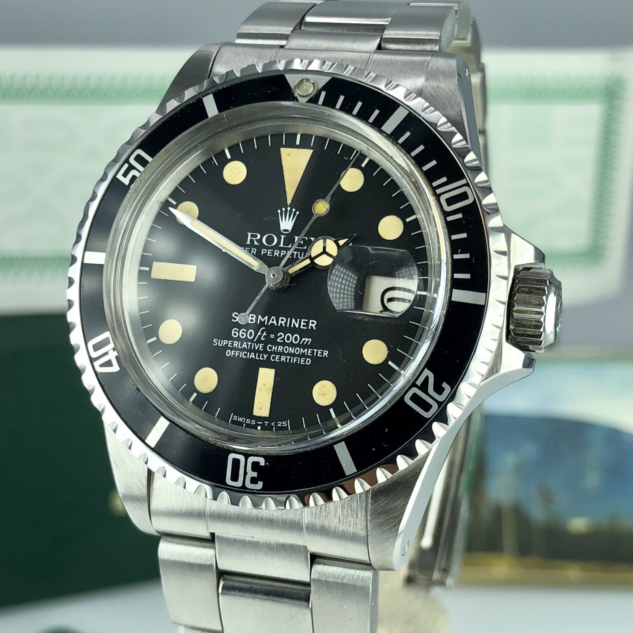 1978 Vintage Rolex 1680 Submariner 1978 With Service Box & Papers