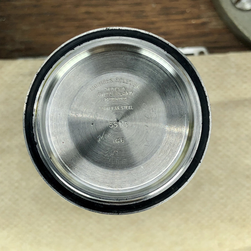 1965 Vintage Rolex 5513 Submariner Tropical Super Glossy Gilt Dial